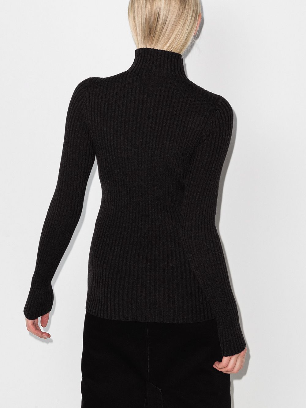 фото Bottega veneta cut-out triangle ribbed jumper