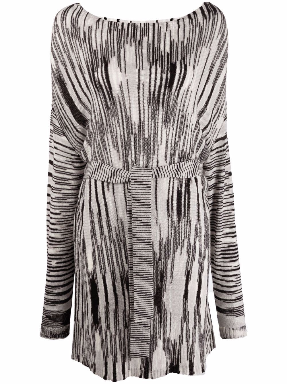 

Missoni vestido de cachemira con estampado gráfico - Gris