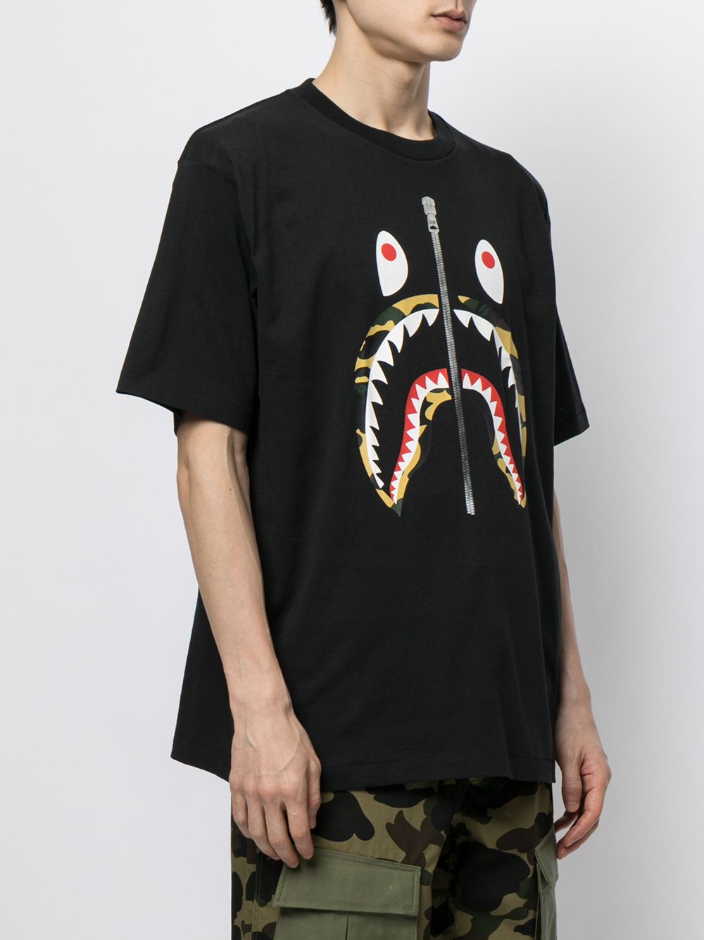 фото A bathing ape® футболка shark с графичным принтом