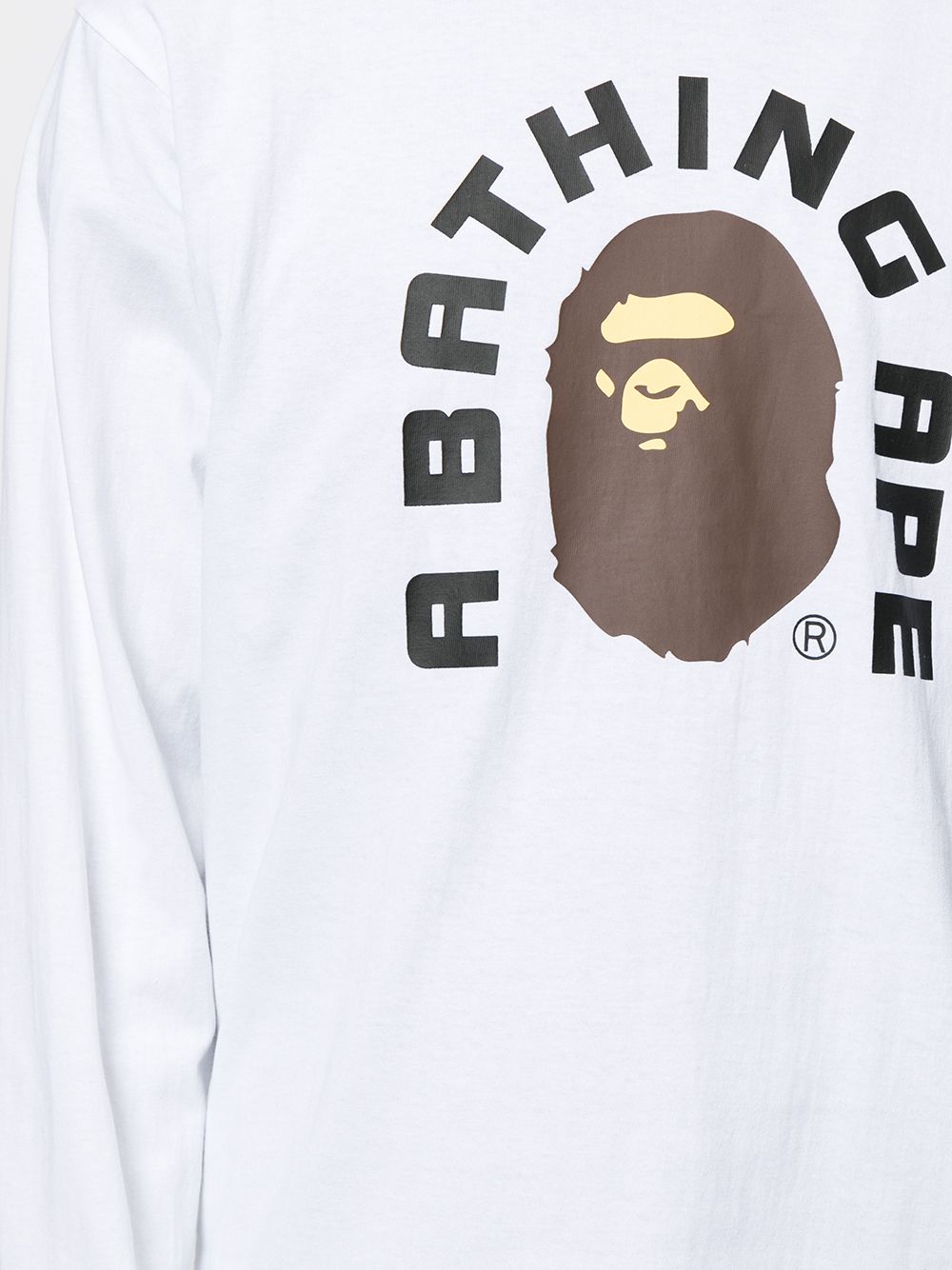 фото A bathing ape® топ с длинными рукавами и логотипом