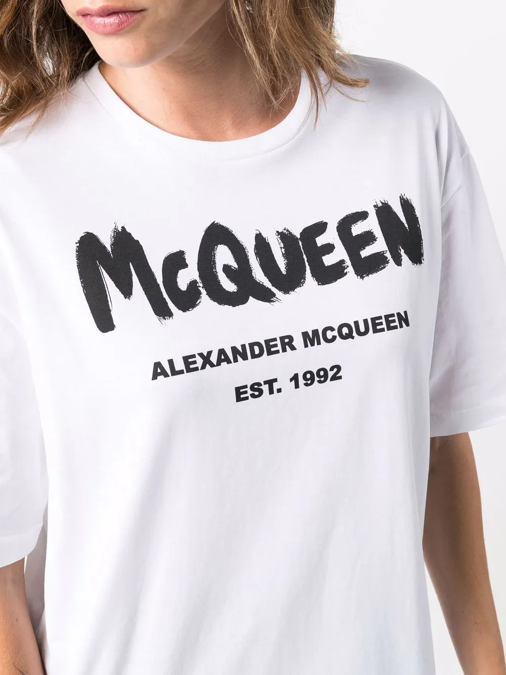 фото Alexander mcqueen футболка с логотипом