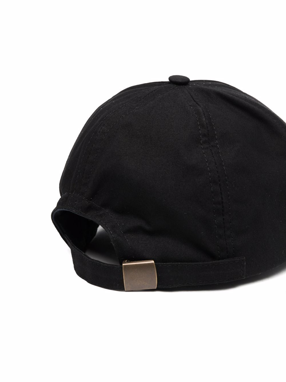 Shop Mackintosh Tipping Waxed Cotton Cap In Black