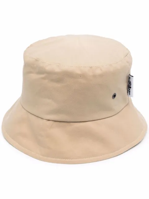 Mackintosh waxed cotton bucket hat