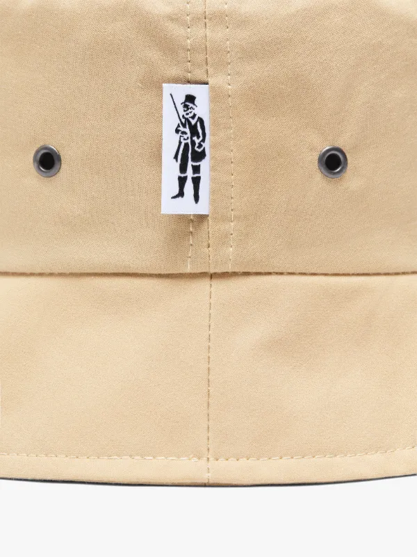 PELTING Beige Waxed Cotton Bucket Hat | ACC-HA05