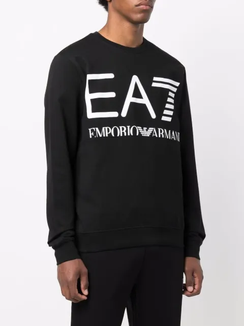 ea7 white hoodie