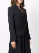 Alexander McQueen cropped military jacket