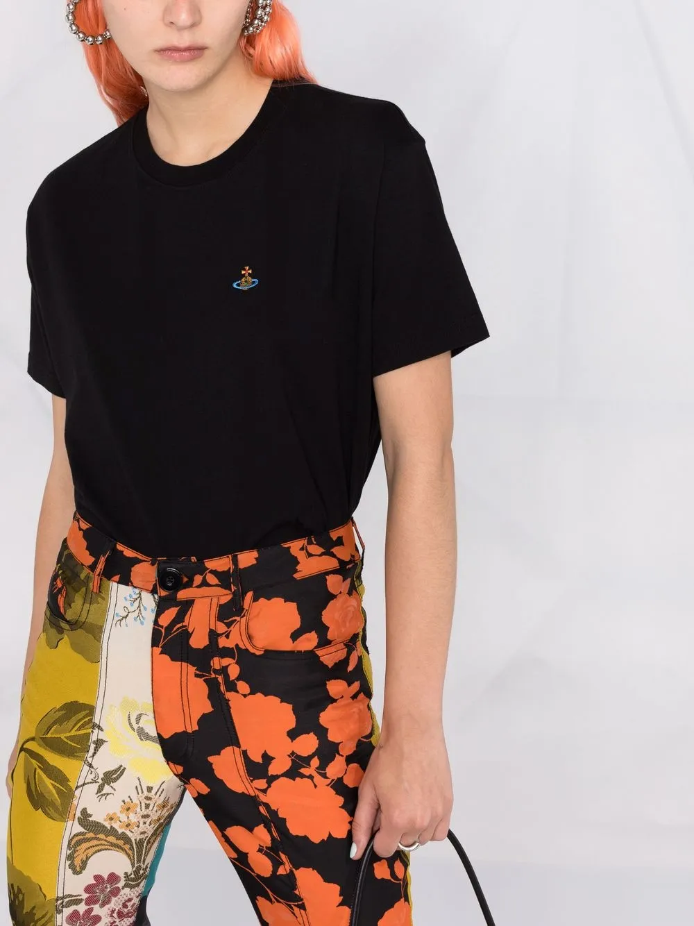 фото Vivienne westwood футболка с вышитым логотипом