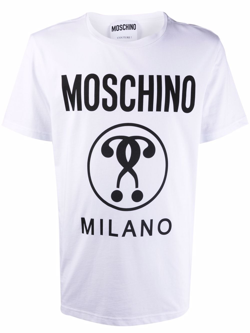 фото Moschino футболка с логотипом double question mark