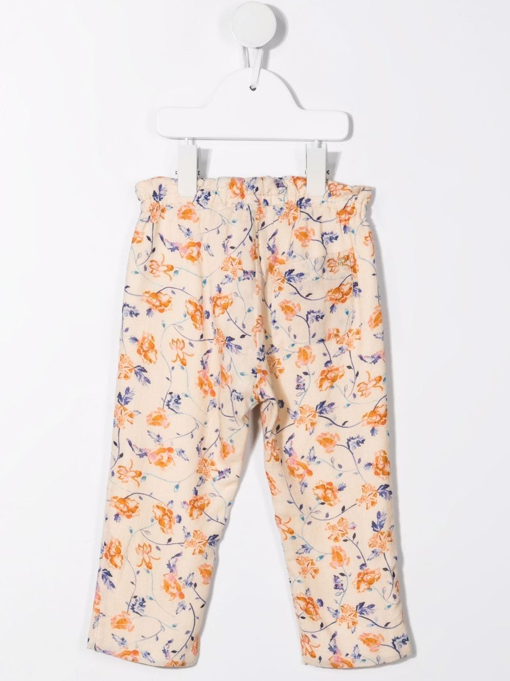 Bonpoint Broek met bloemenprint - Beige