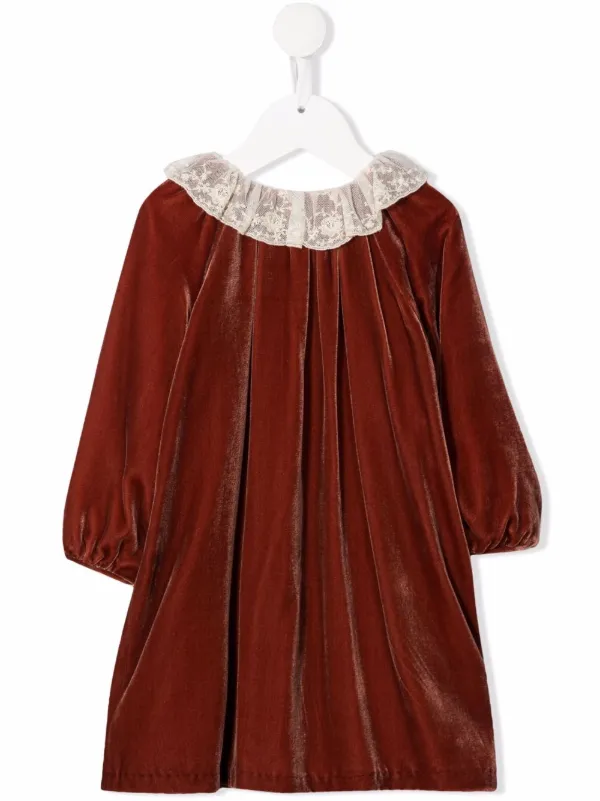 Bonpoint brown habillee-flavili velvet 