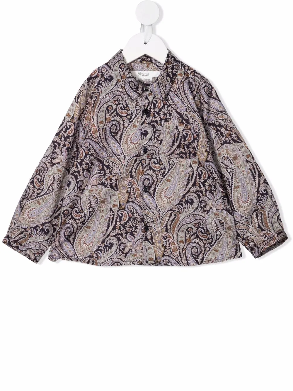 

Bonpoint paisley-print cotton shirt - Blue