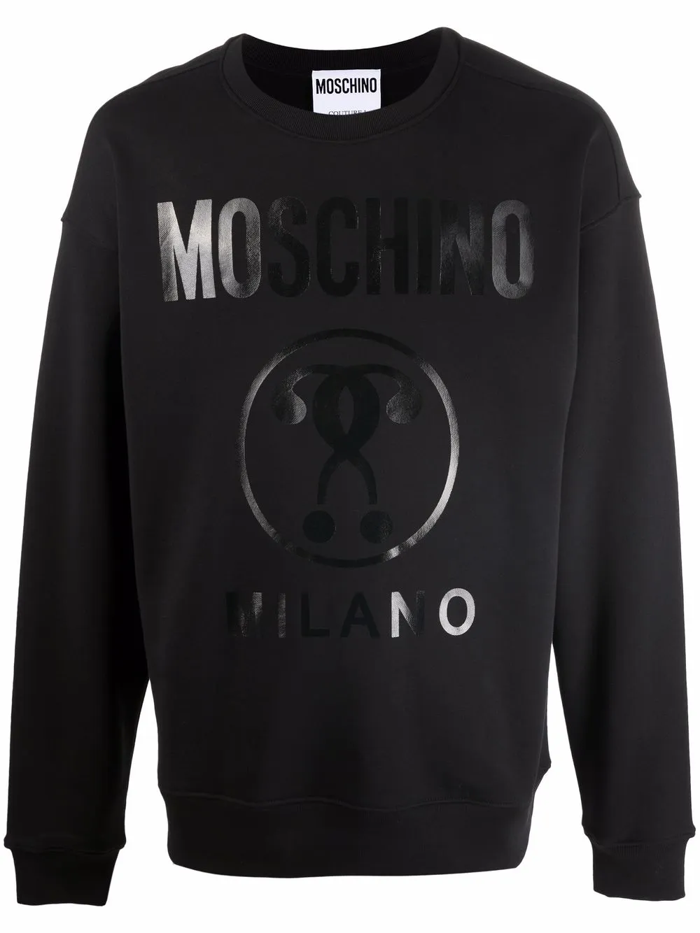 

Moschino logo-print drop-shoulder sweatshirt - Black