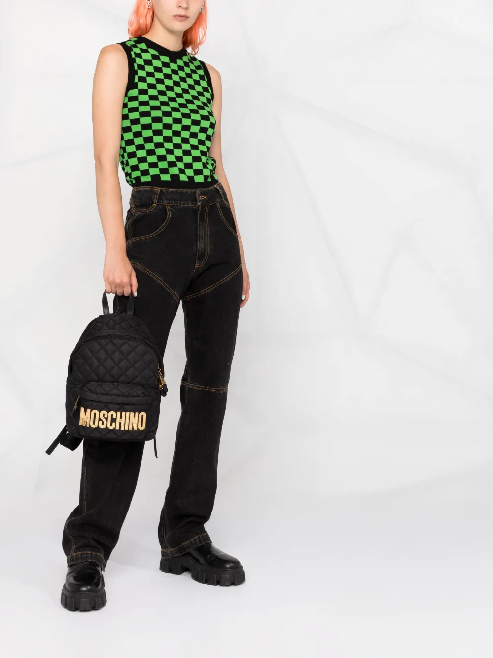 farfetch.com | Moschino Rugzak met logoplakkaat