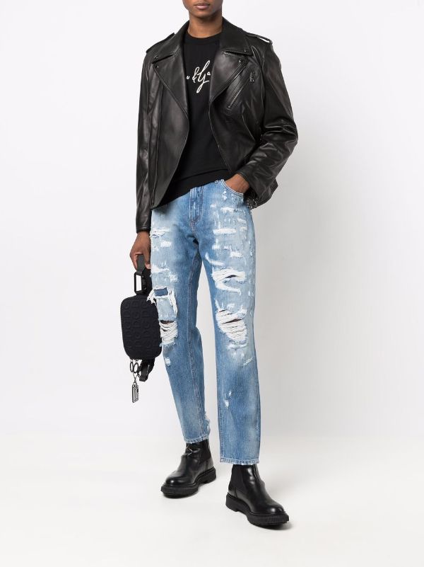 Biker jacket 2024 and jeans