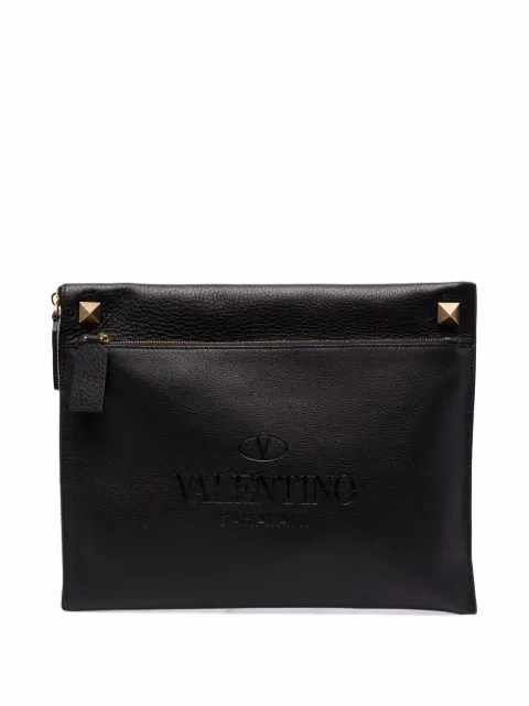 Valentino Garavani Rockstud-embellished clutch bag