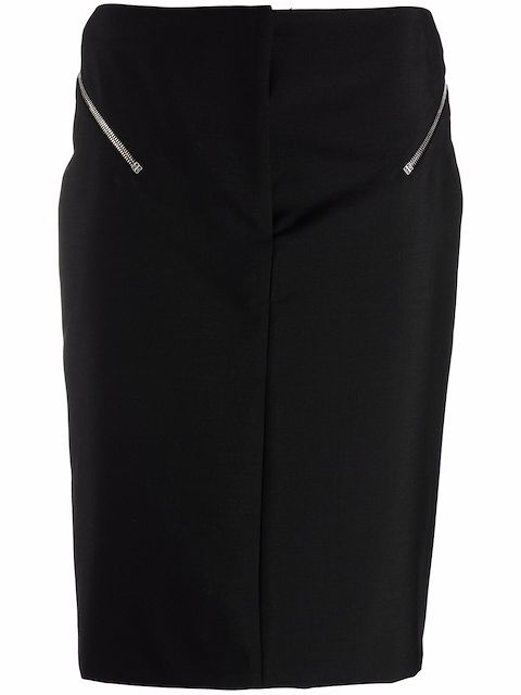 Givenchy zip-embellished pencil skirt