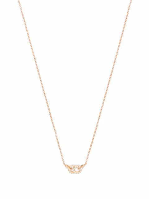 Courbet 18kt recycled rose gold CELESTE laboratory-grown diamond small pendant necklace