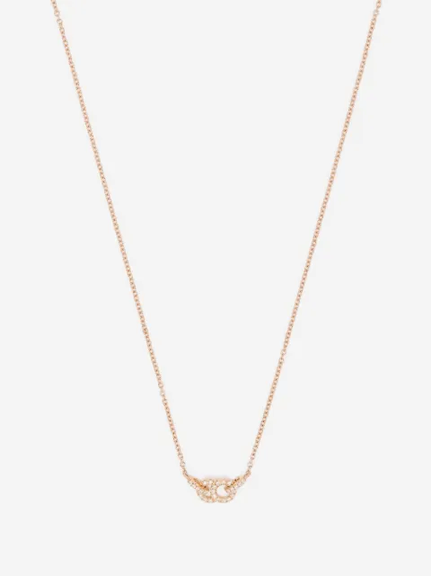 Courbet 셀레스트 18K 리사이클 로즈 골드 랩 그로운 다이아몬드 스몰 펜던트 네크리스