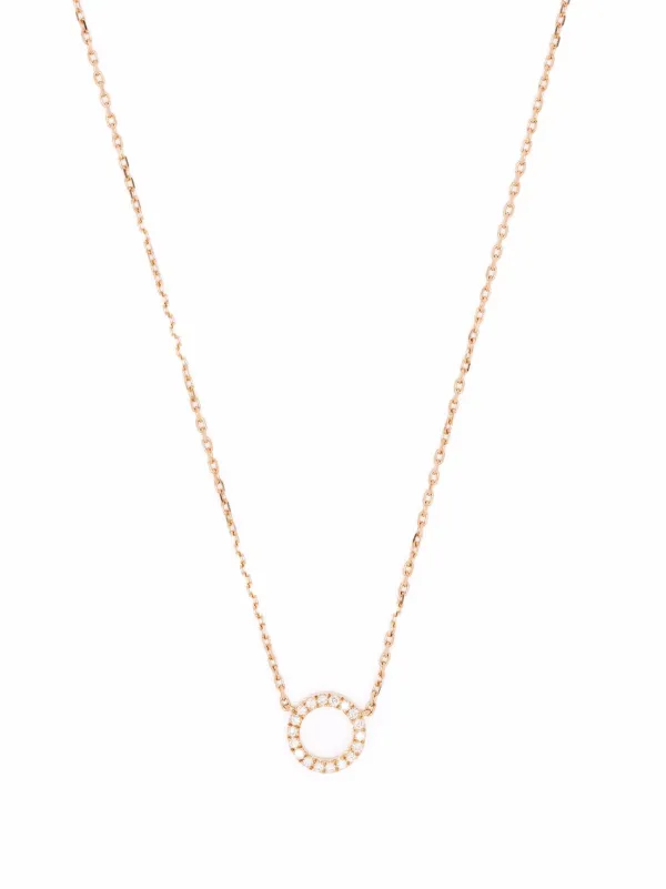 Courbet 18kt Recycled Rose Gold O2 Laboratory Grown Diamond Pendant Necklace Farfetch - Rose Gold Necklace With Diamond Pendant