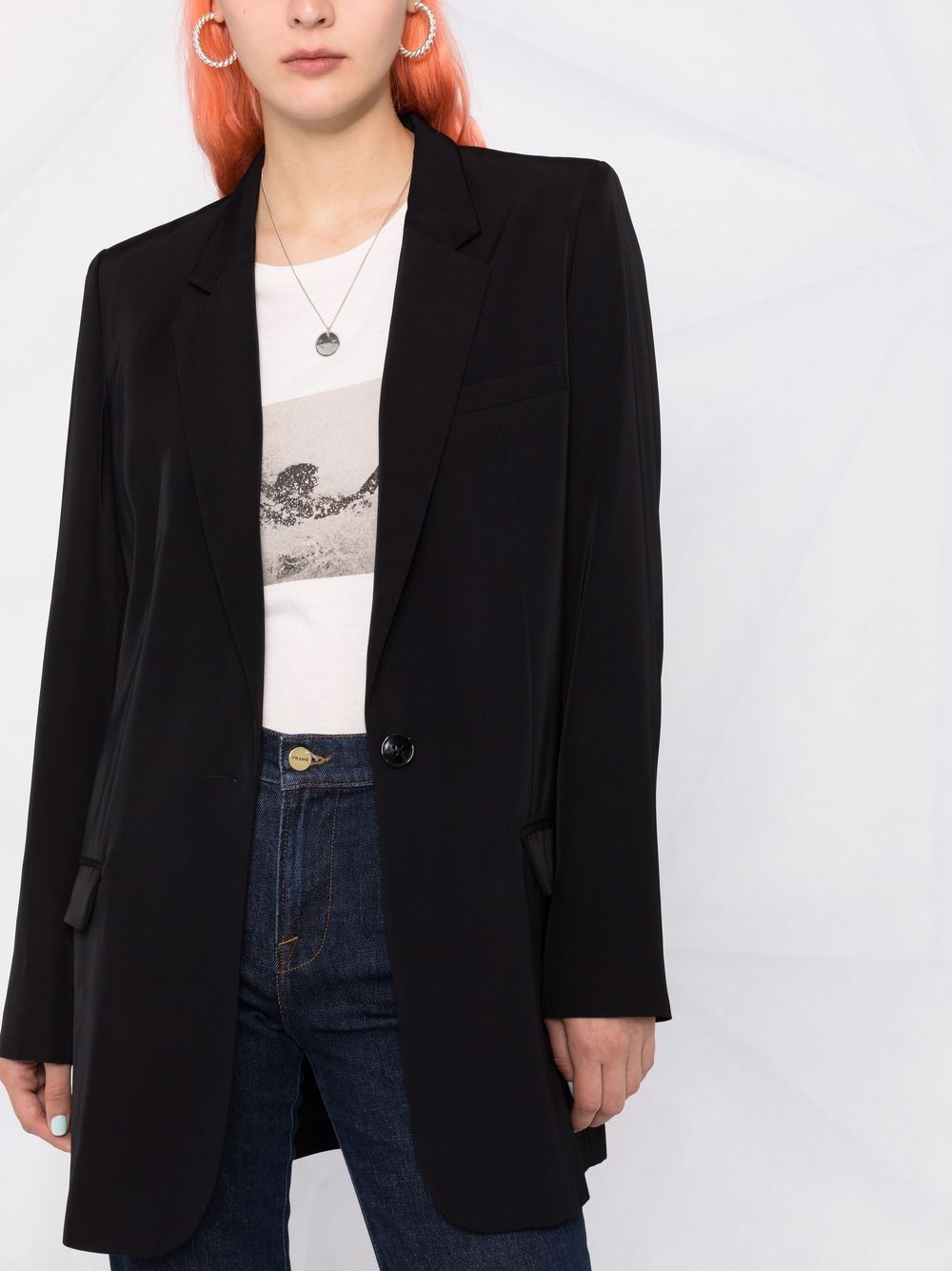 Shop Isabel Marant Étoile Single-breasted Tailored Blazer In 黑色