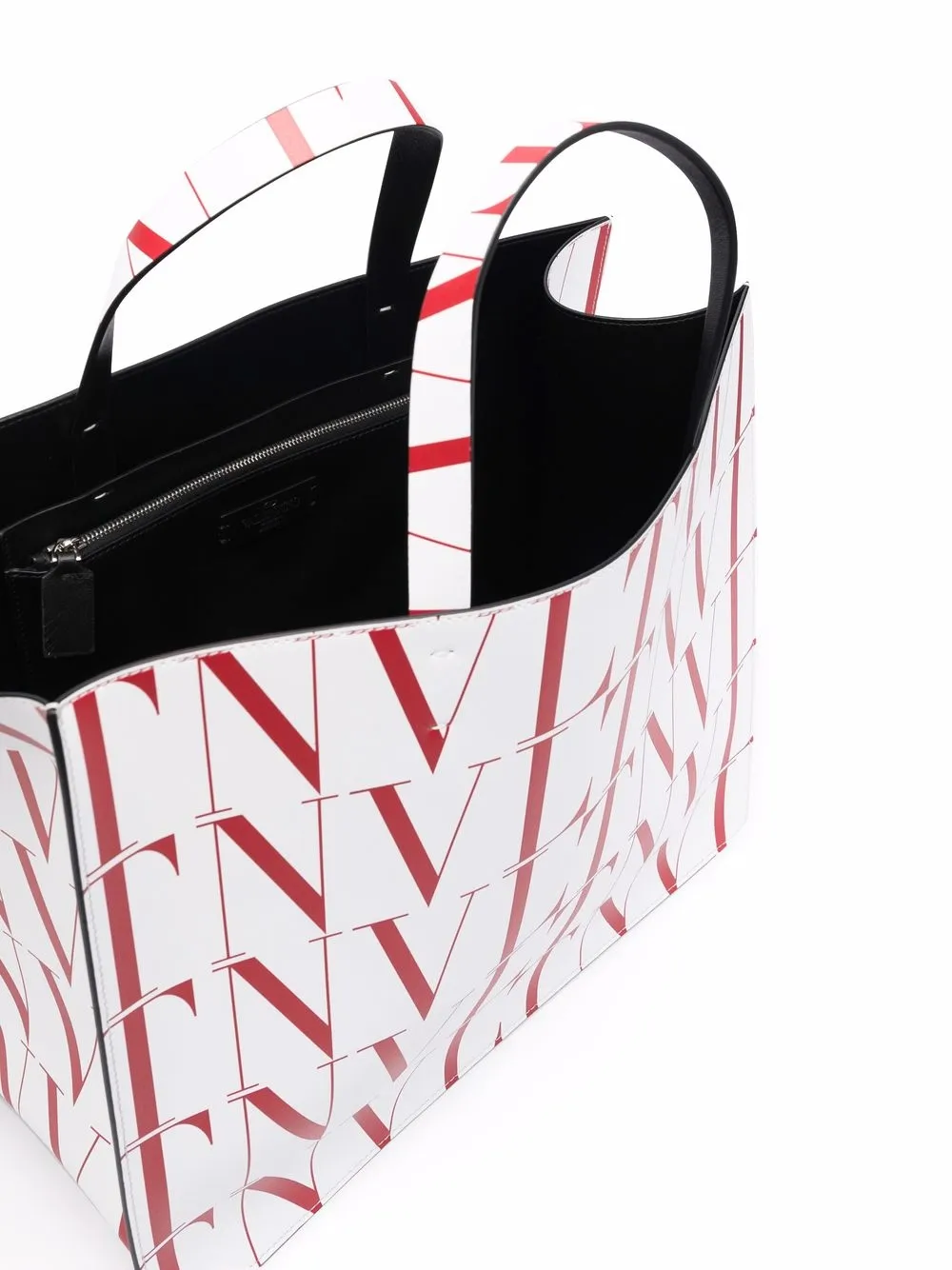 Shop Valentino Vltn Times Tote Bag In Weiss