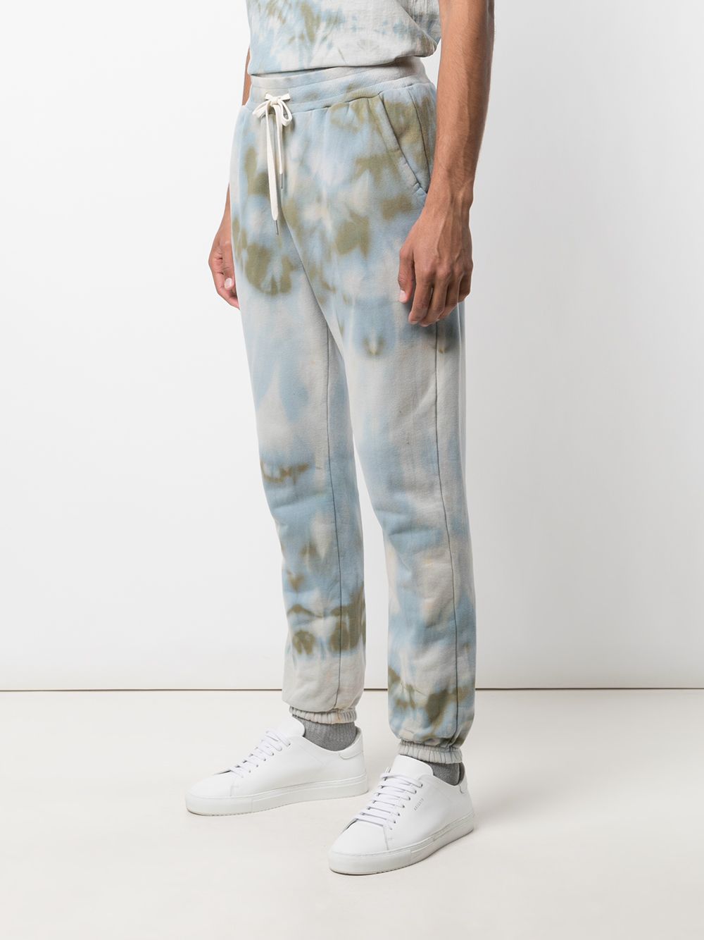 Shop John Elliott La Tie-dye Print Track Trousers In Blau