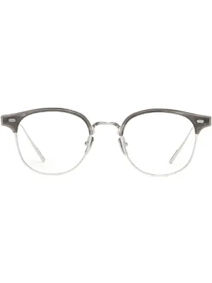 Gentle Monster Alio X 01 round-frame Glasses | White | FARFETCH