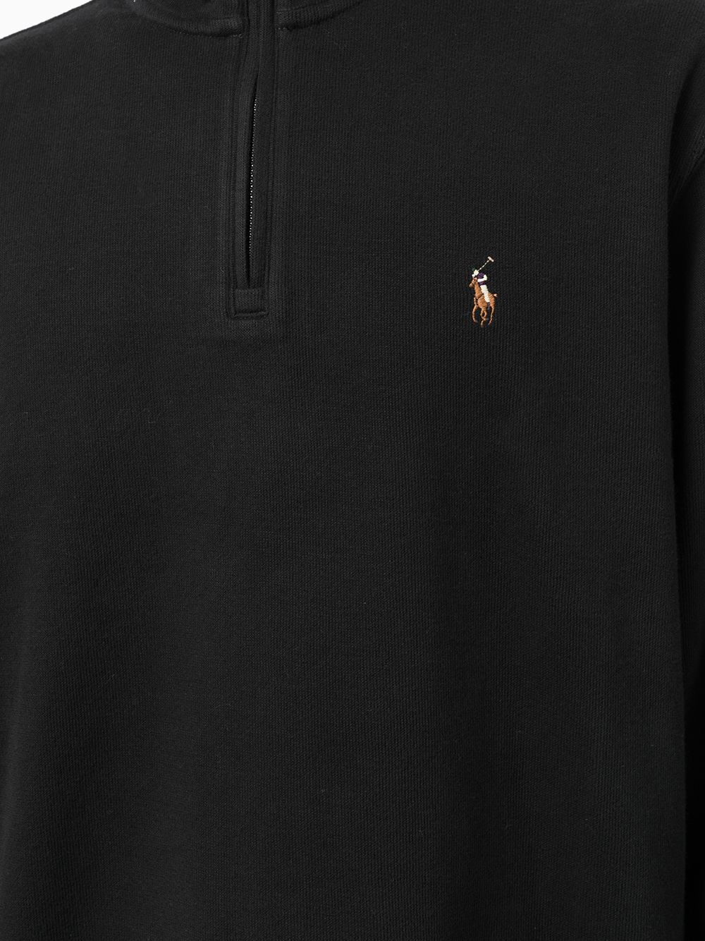 Shop Polo Ralph Lauren Logo-embroidered Sweatshirt In Schwarz