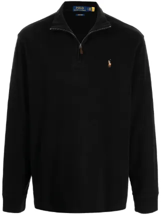 Polo Ralph Lauren Moletom Com Logo Bordado | Preto | FARFETCH BR