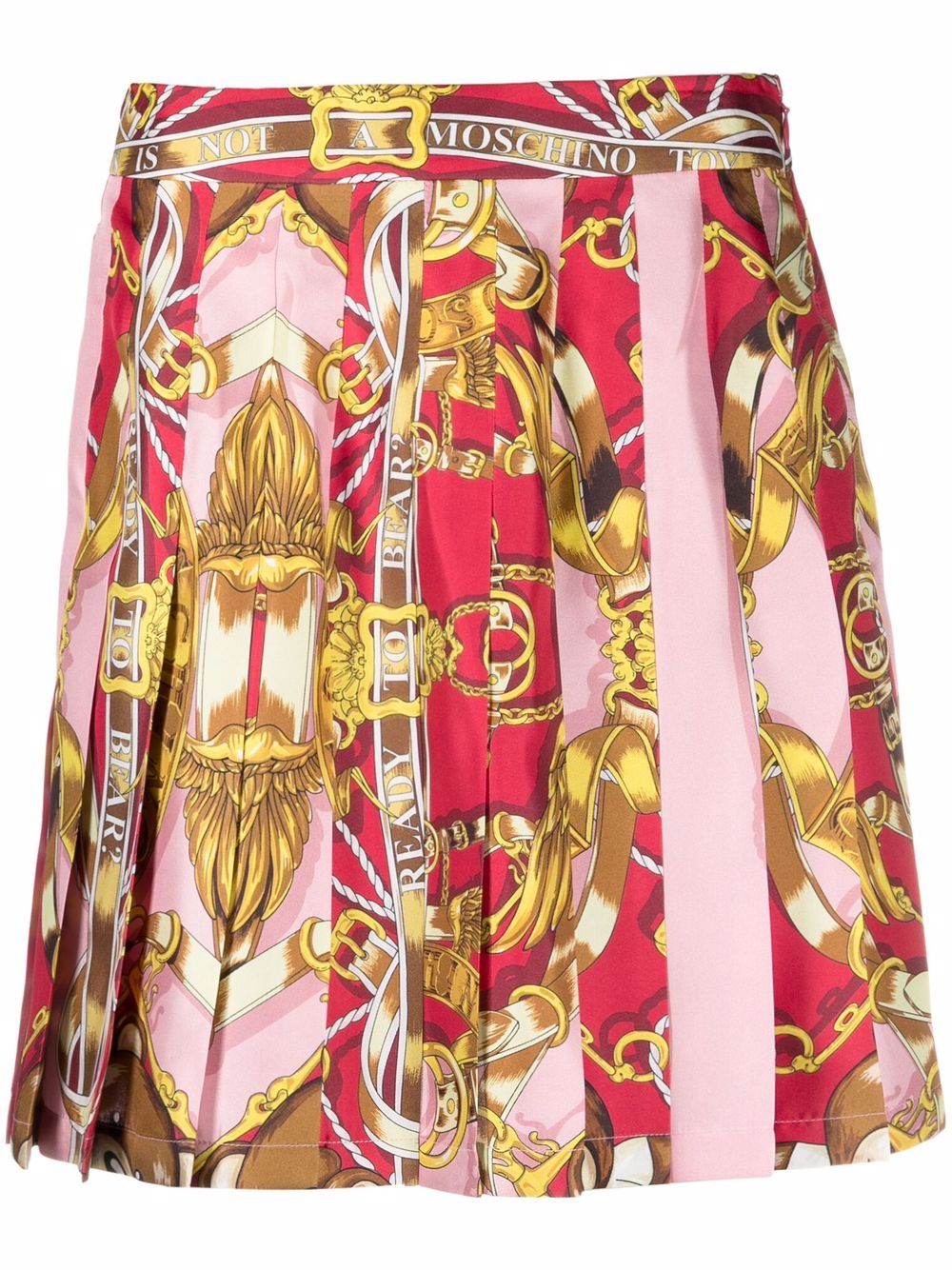 фото Moschino юбка со складками и принтом