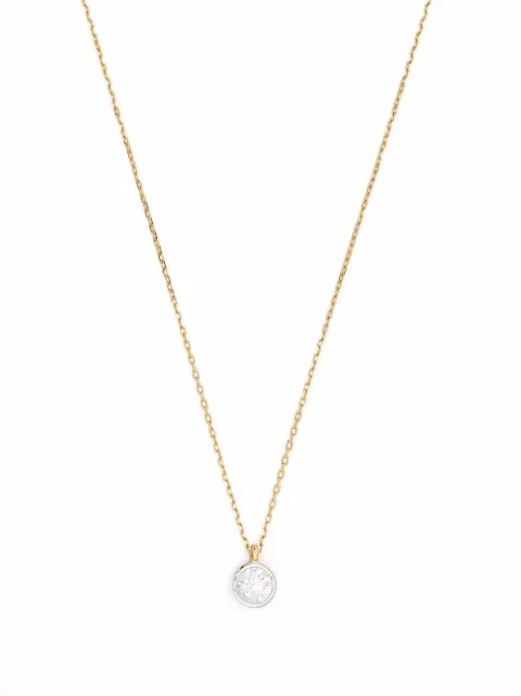 Courbet 18kt recycled yellow gold Origine bezel set laboratory-grown diamond necklace