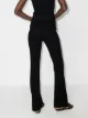 FRAME Calça flare de tricô canelado