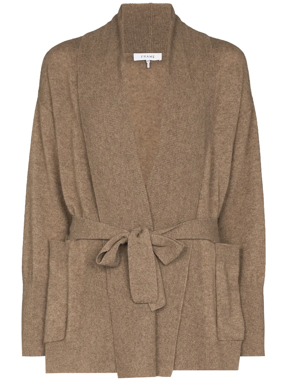 Image 1 of FRAME tied-waist oversized cardigan