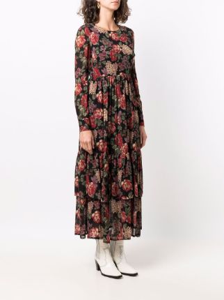 Kleid 花卉印花中长连衣裙展示图