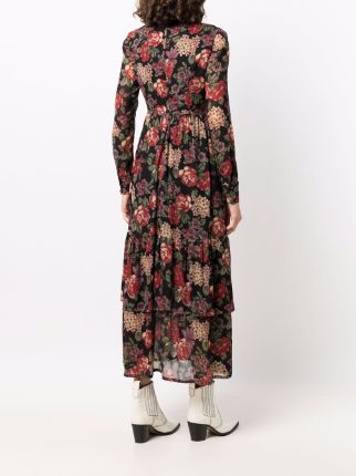 Kleid 花卉印花中长连衣裙展示图