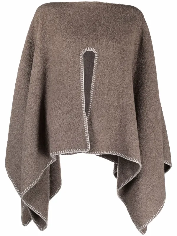 open front cape coat