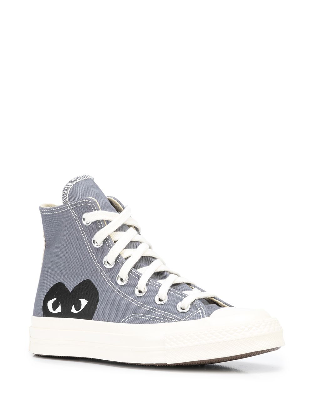 фото Comme des garçons play x converse высокие кеды chuck taylor 70