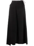 Y's drawstring A-line skirt - Black