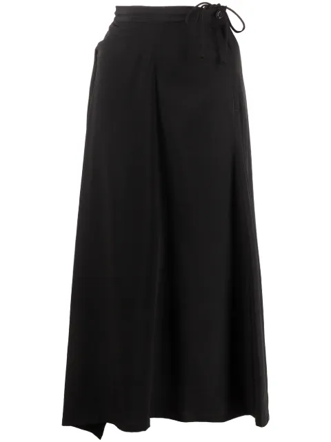 Y's drawstring A-line skirt