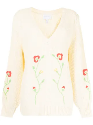 Sweet Jane embroidered knitted jumper 