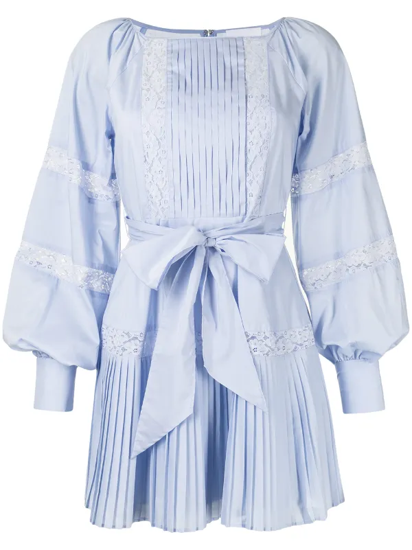alice mccall blue and white dress