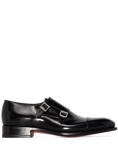 Santoni Carter 皮质孟克鞋