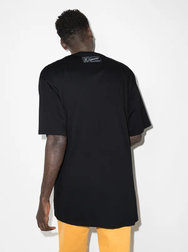 Raf Simons Pocket Holes Oversized T-shirt | Black | FARFETCH