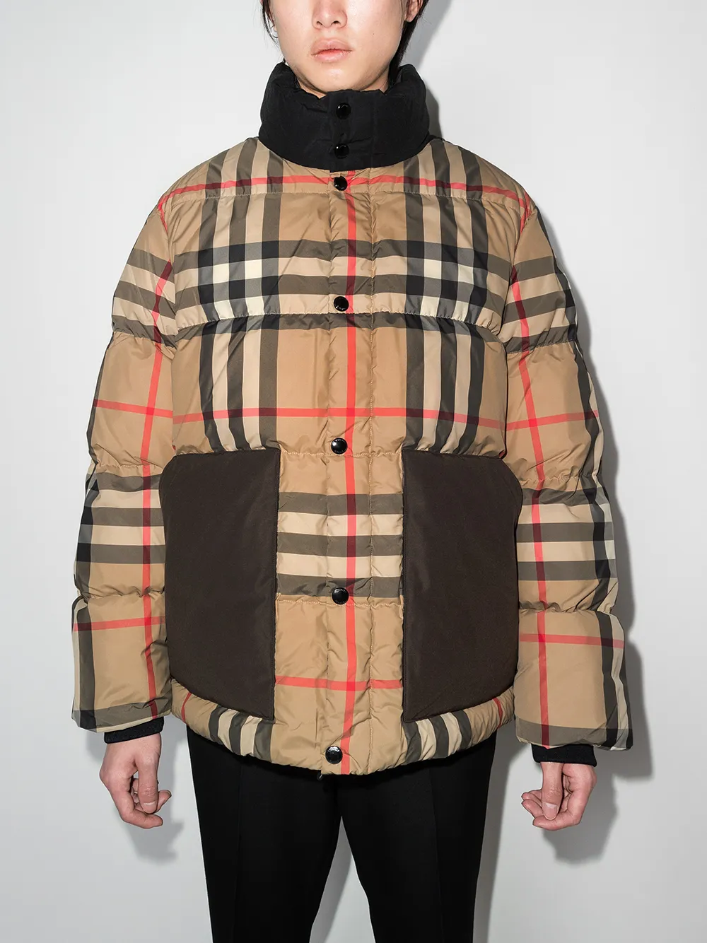 фото Burberry пуховик в клетку vintage check