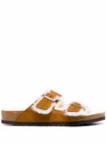 Birkenstock shearling-lined sandals - Brown