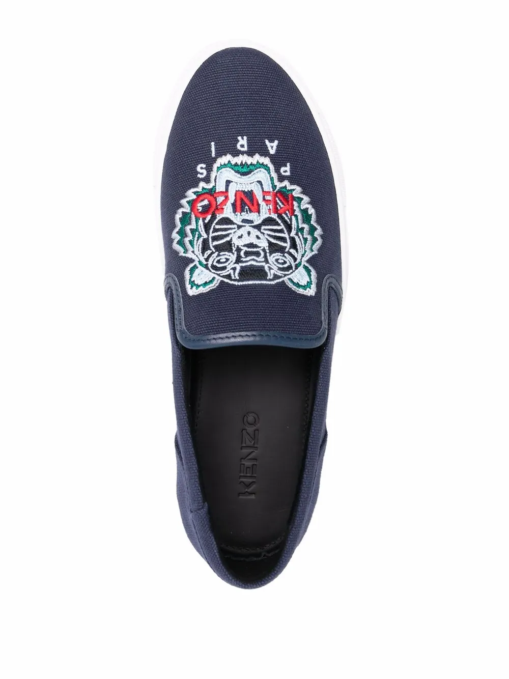 фото Kenzo слипоны с вышитым логотипом