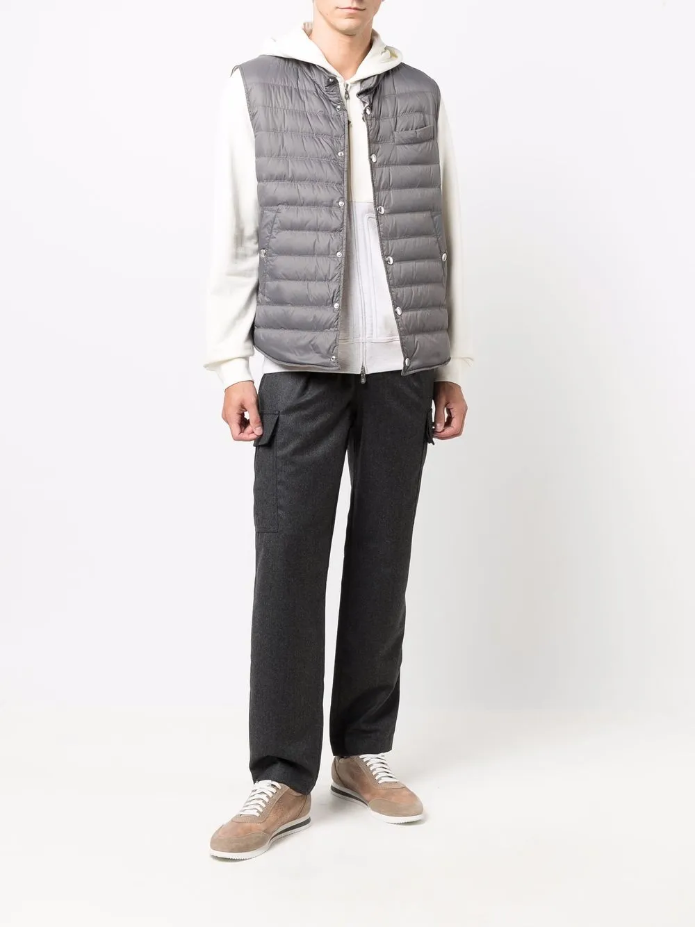 фото Brunello cucinelli стеганый жилет