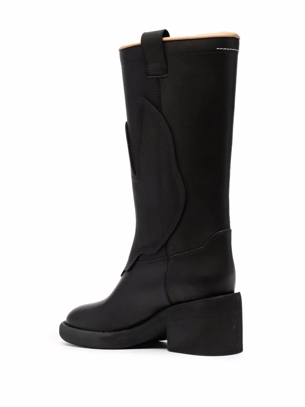 фото Mm6 maison margiela сапоги с закругленным носком