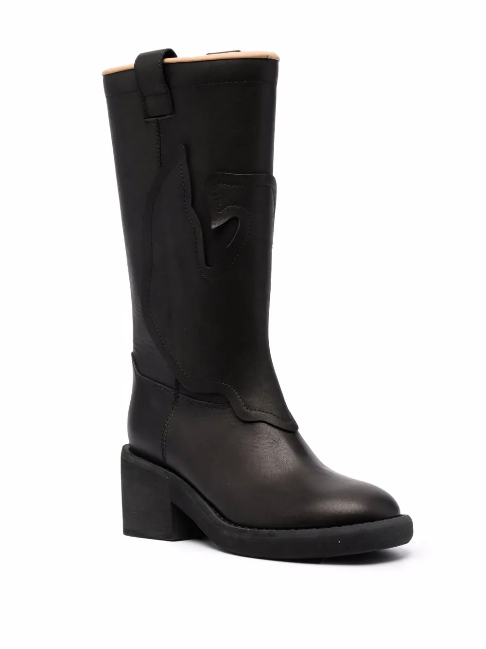 фото Mm6 maison margiela сапоги с закругленным носком