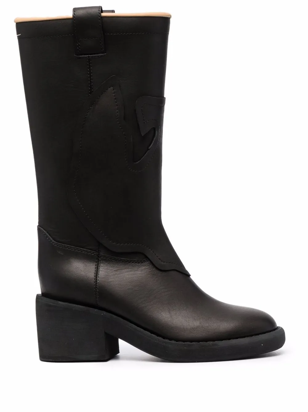 фото Mm6 maison margiela сапоги с закругленным носком